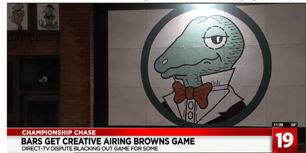 Browns Game Showing on TVS