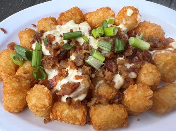 Loaded Beer Cheese Tots