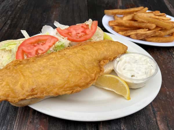 Beer Battered Haddock Sandwich