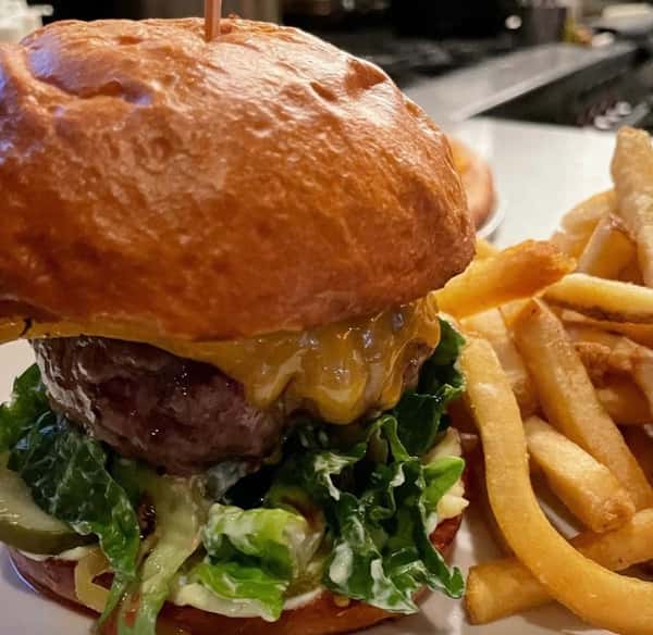 Cheese Burger & Fries