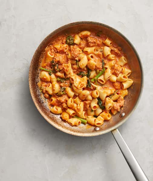 Rigatoni in pan