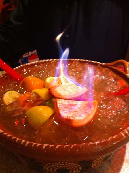 Felipe's Flaming Cazuela