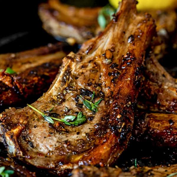 LAMB CHOPS PLATE (8 BONES)