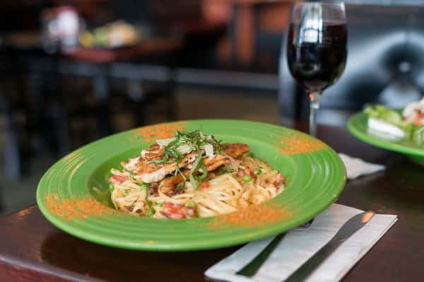 Blackened Chicken Carbonara