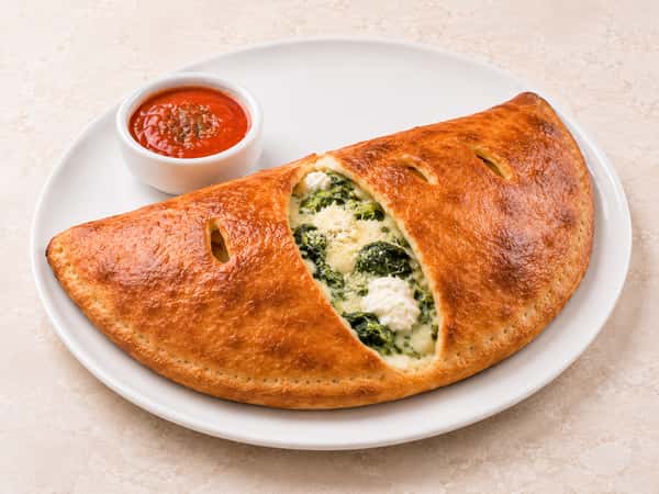 Spinach and Three Cheese Calzone