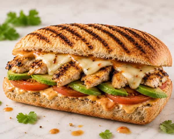 Chipotle Avocado Chicken Panini