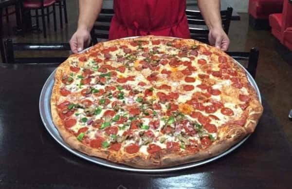 pizza with lots of toppings