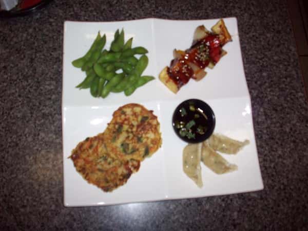 plate of appetizers
