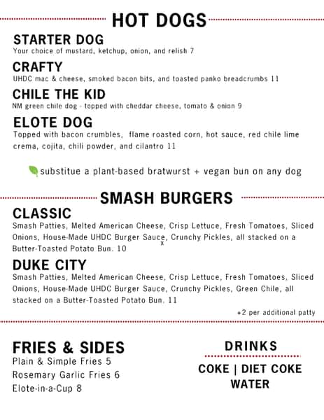 lobilition menu