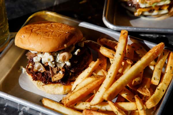 Black & Blue Smash Burger