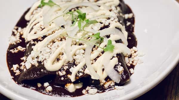 Two Enmoladas Enchiladas