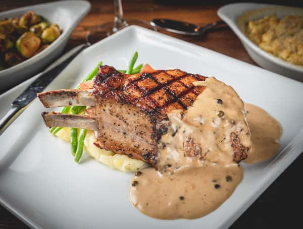 Pork Chop Au Poivre