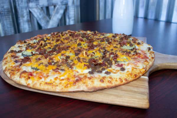 Bacon Cheese Burger Pizza