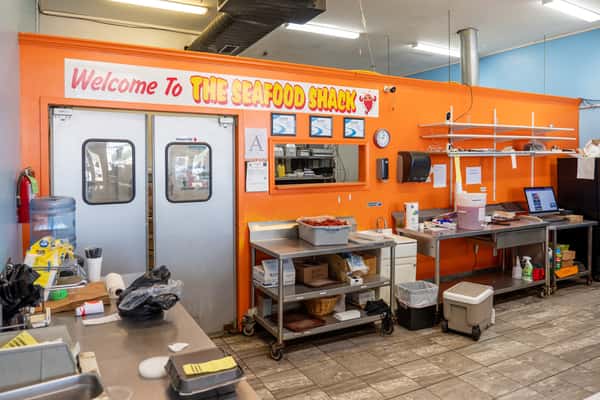 Interior lobby of Seafood Shack