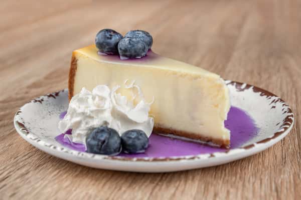 Seasonal Cheesecake NYStyle Blueberry Compote