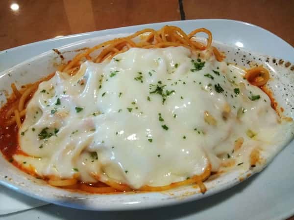 Baked Spaghetti (lunch available until 3pm daily)