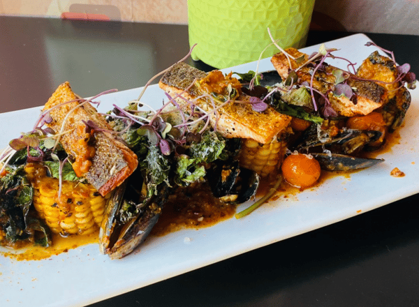 Sockey Salmon and Mussels