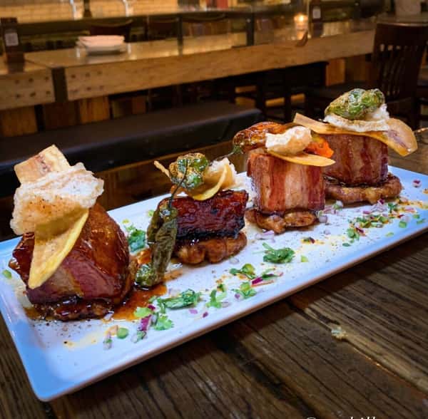 bacon wrapped appetizer