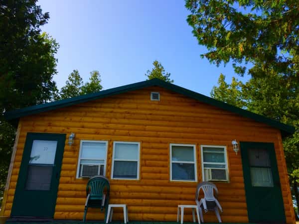 outdoor view of a cabin