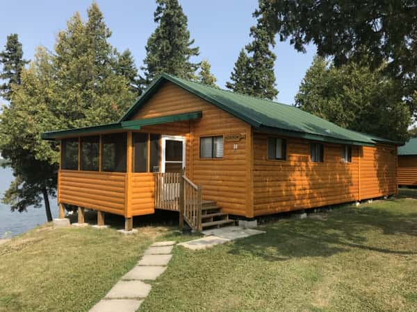 outdoor view of a cabin