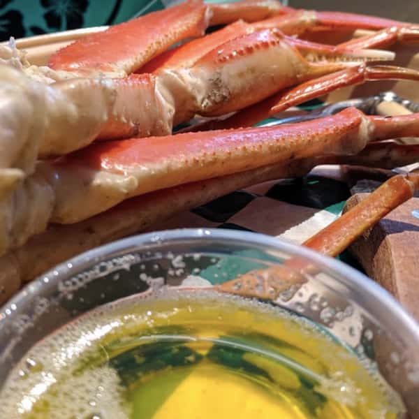 Crab Legs and Beer a Classic Combo