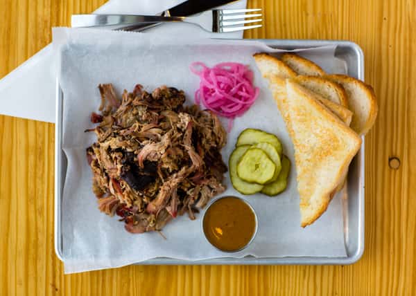 sandwich from landmark smokehouse