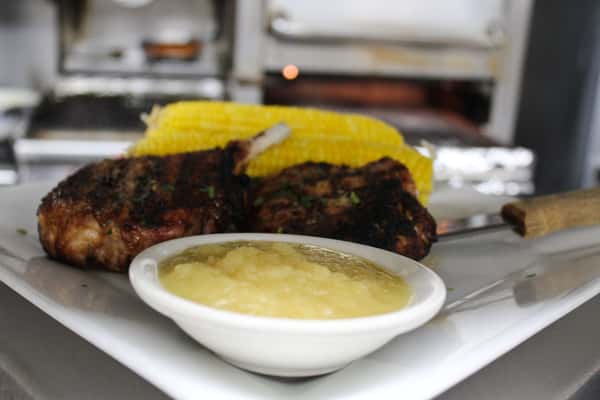 grilled food with cheese