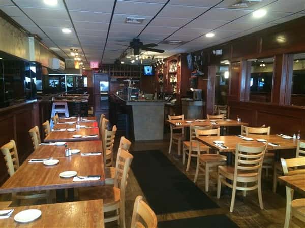 Dining area with register area in the background