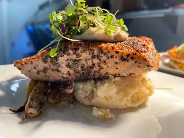 Pesto Crusted Salmon