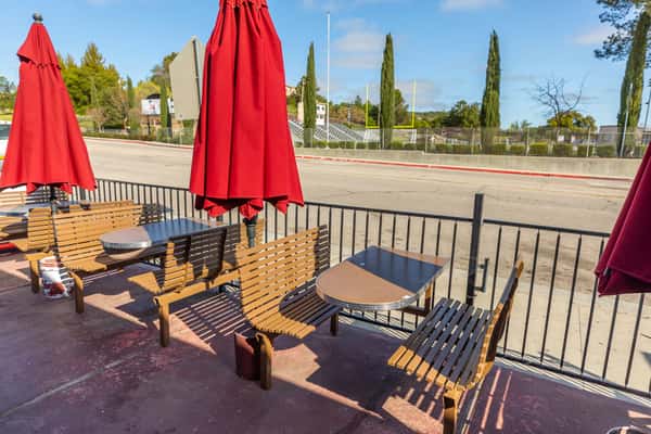 La Reyna Market outdoor seating