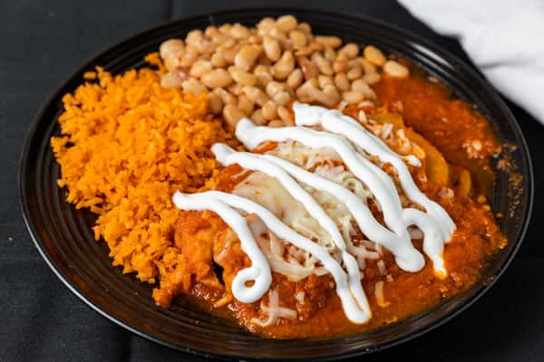 burritos with rice and beans