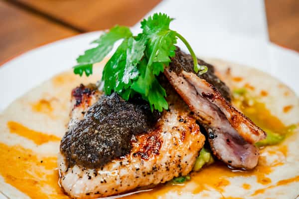 Grilled fish dish