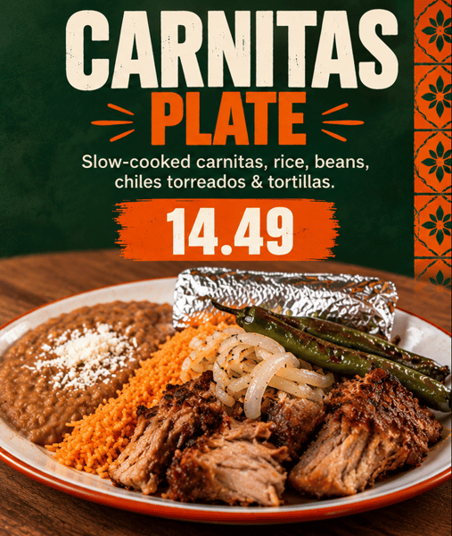 CARNITAS PLATE