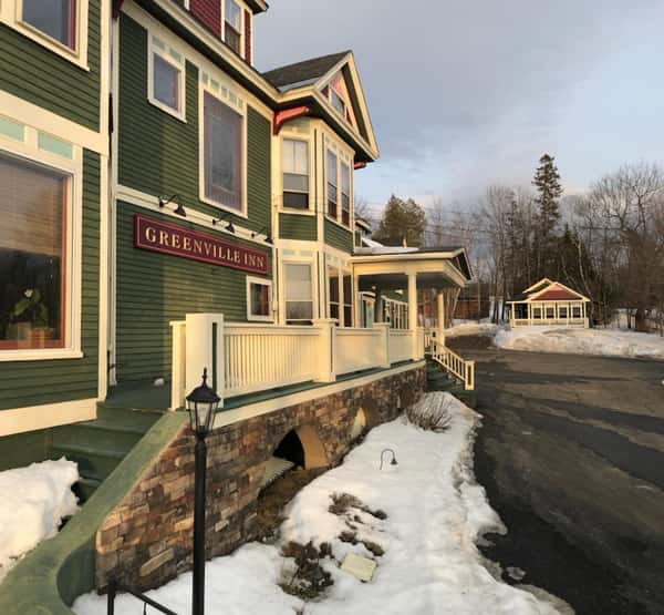 Exterior photo in the winter with snow