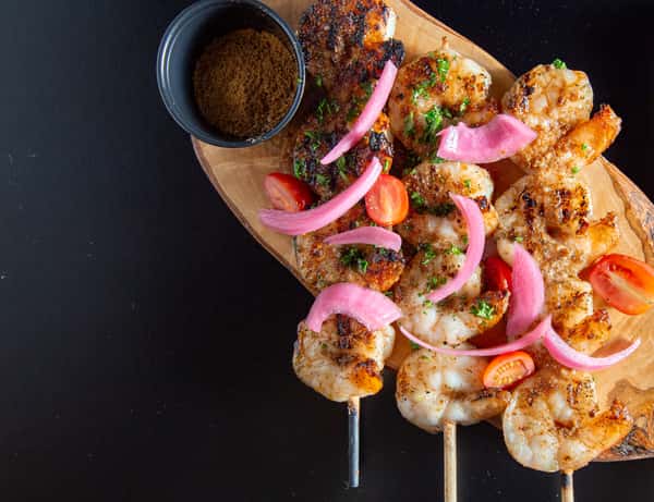 Shrimp Suya Dinner