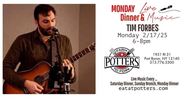 Monday Dinner & Live Music with Tim Forbes