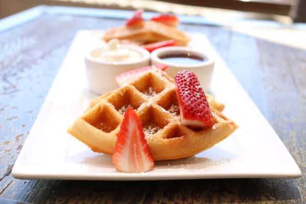 Waffles Brunch Black Knight Lounge Bar in Costa Mesa, CA