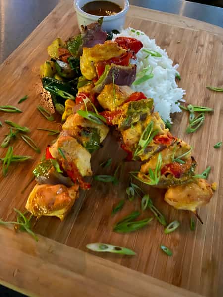 COCONUT CURRY CHICKEN SKEWERS