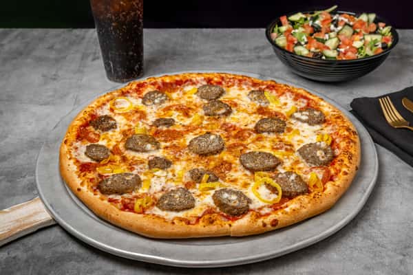 Joes Special Meatball Pizza