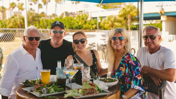 People Dining on the Intracoastal at the Cove