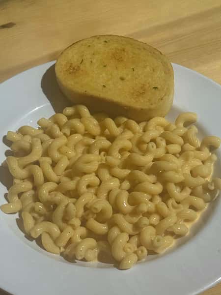 Pasta and bread