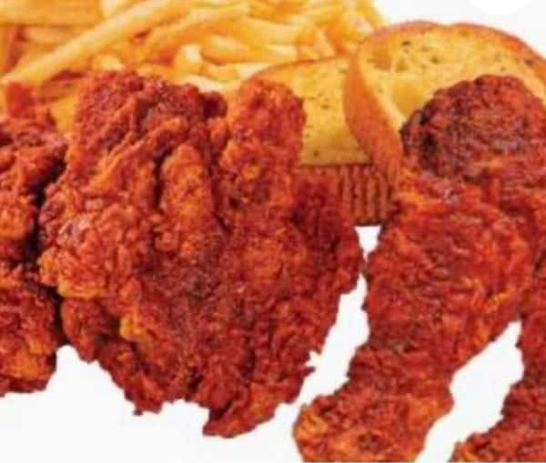 2pc Legs & 2pc Thighs 2 Garlic Bread Toasts + 1 Side