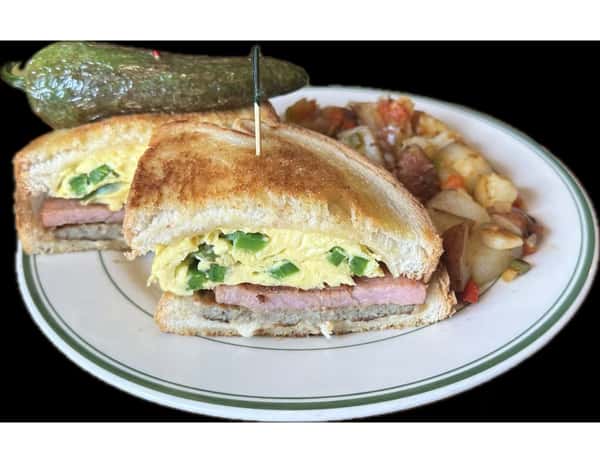 Mad Hatter Spicy Breakfast Sandwich