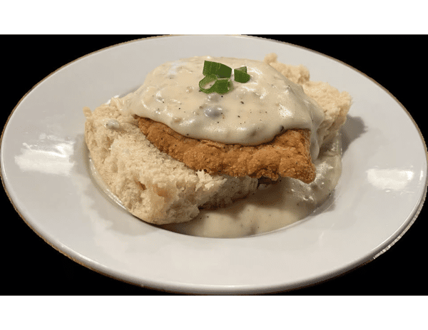 Country Fried Steak Biscuit and Gravy Bowl