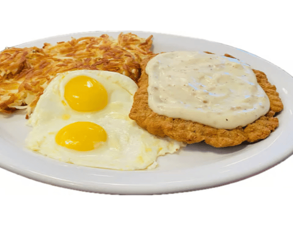 Country Fried Steak and Eggs
