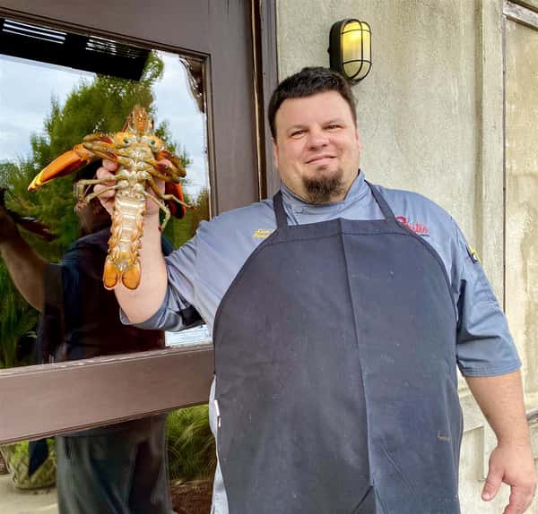Chef Kevin with his Lobster Friend