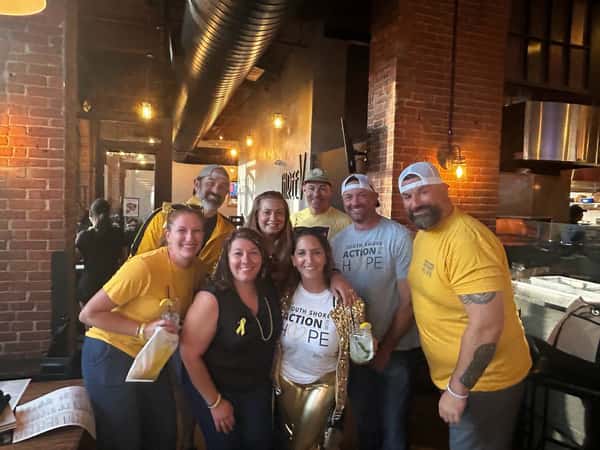 group of people at threev restaurant