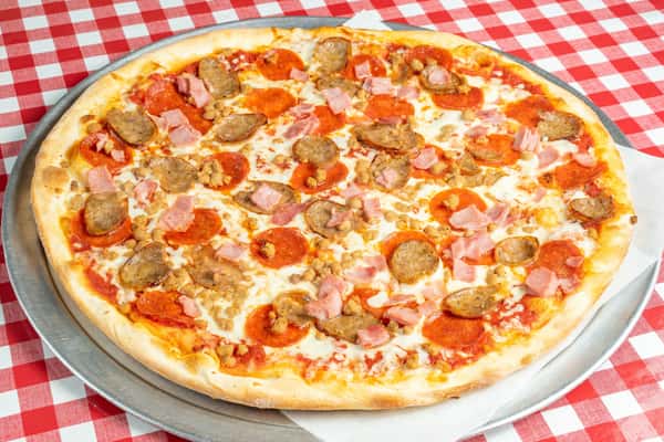 Meat lovers pizza