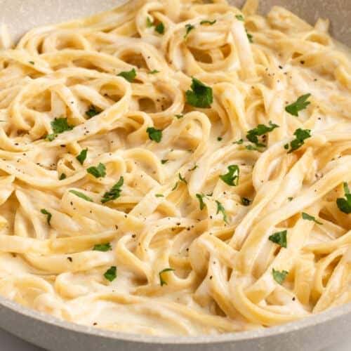 Side of alfredo pasta