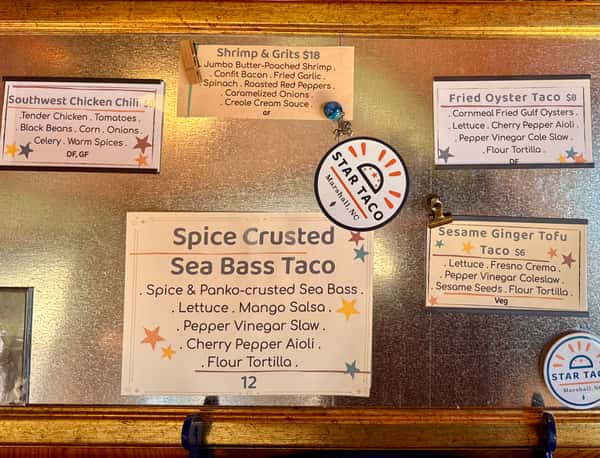 photo of specials board